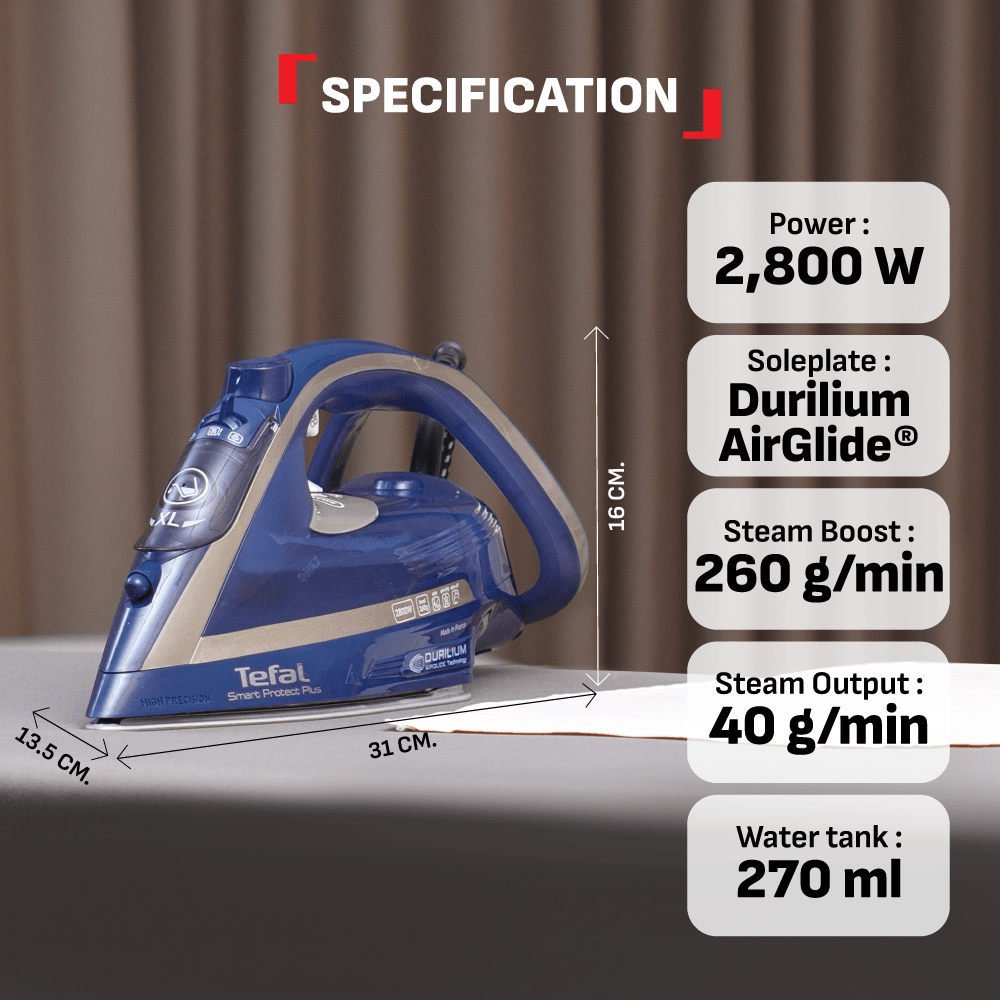 Tefal Steam Iron Smart Protect Plus FV6872