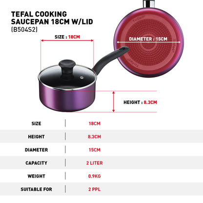 Tefal Cooking Source 3 Pcs Set (FP 24+Saucepan 18)