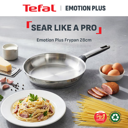 Tefal Emotion Plus Frypan 28cm (Stainless Steel)