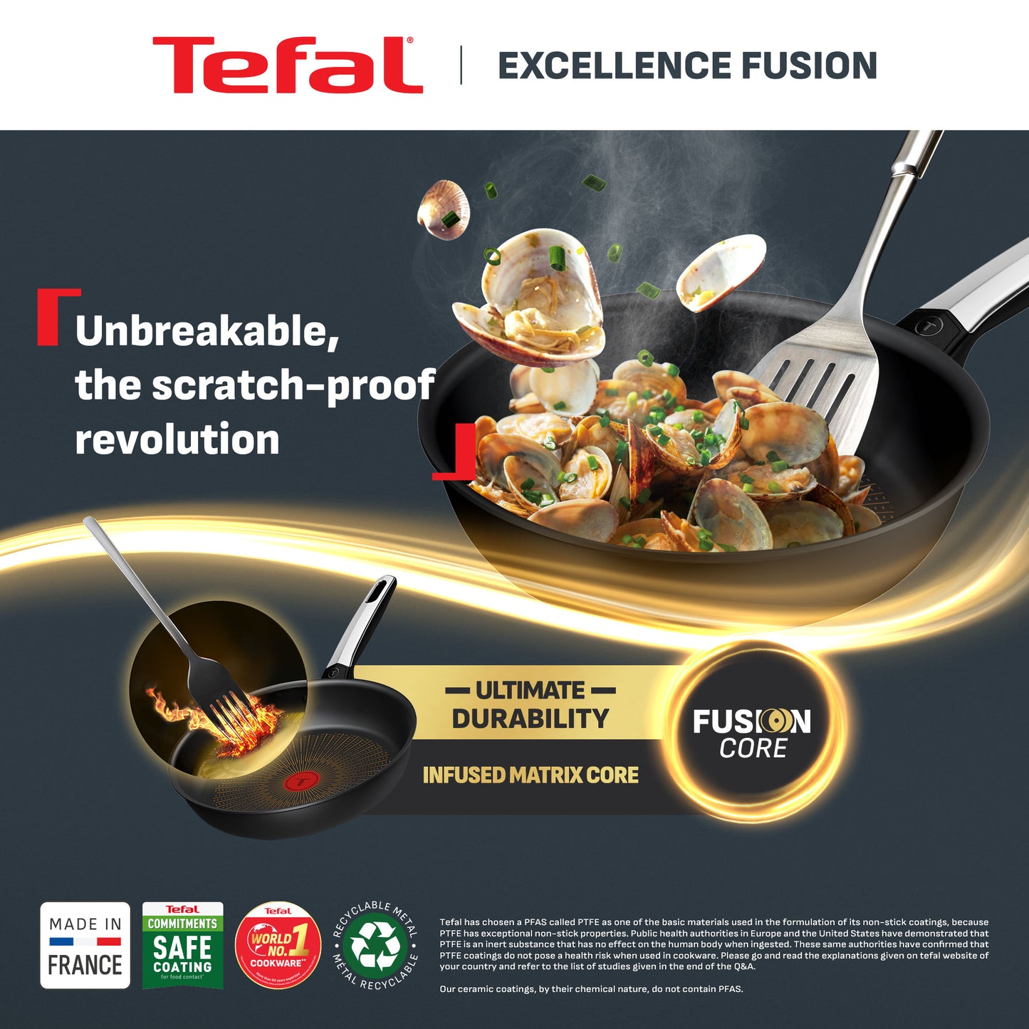 Tefal Excellence Fusion Wokpan 28cm