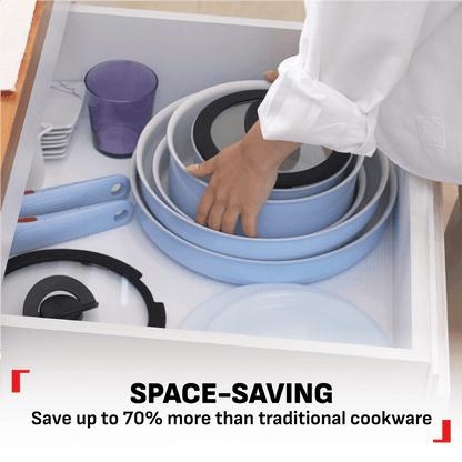 Tefal Ingenio Serenity 11pcs Set (Blue / Pink)