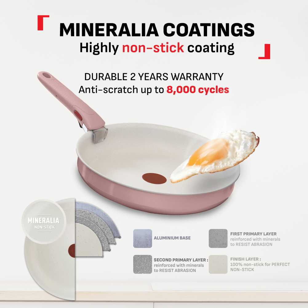 Tefal Ingenio Serenity 4pcs Set (Pink Clay)