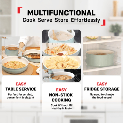 Tefal Ingenio Serenity 4pcs Set (Eucalyptus)