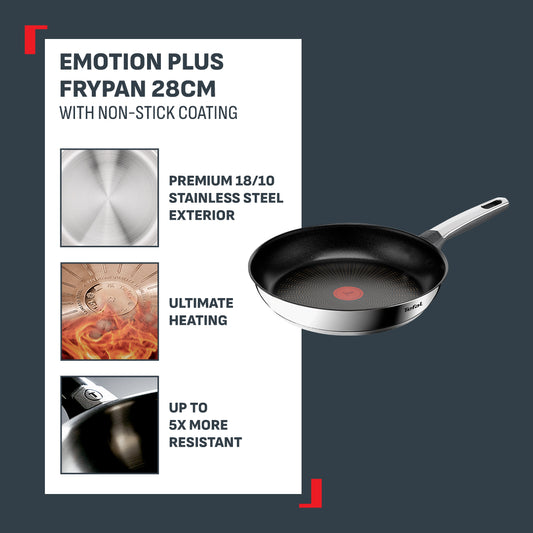 Tefal Emotion Plus Frypan 28cm (Non-Stick Coating)