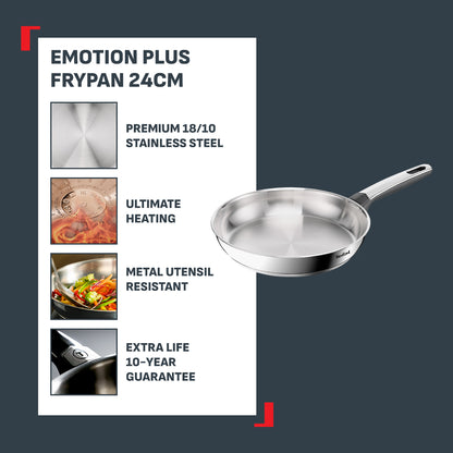 Tefal Emotion Plus Frypan 24cm (Stainless Steel)