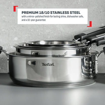 Tefal Emotion Plus Saucepan 18cm w/Lid (Stainless Steel)