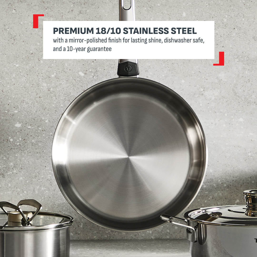 Tefal Emotion Plus Frypan 28cm (Stainless Steel)