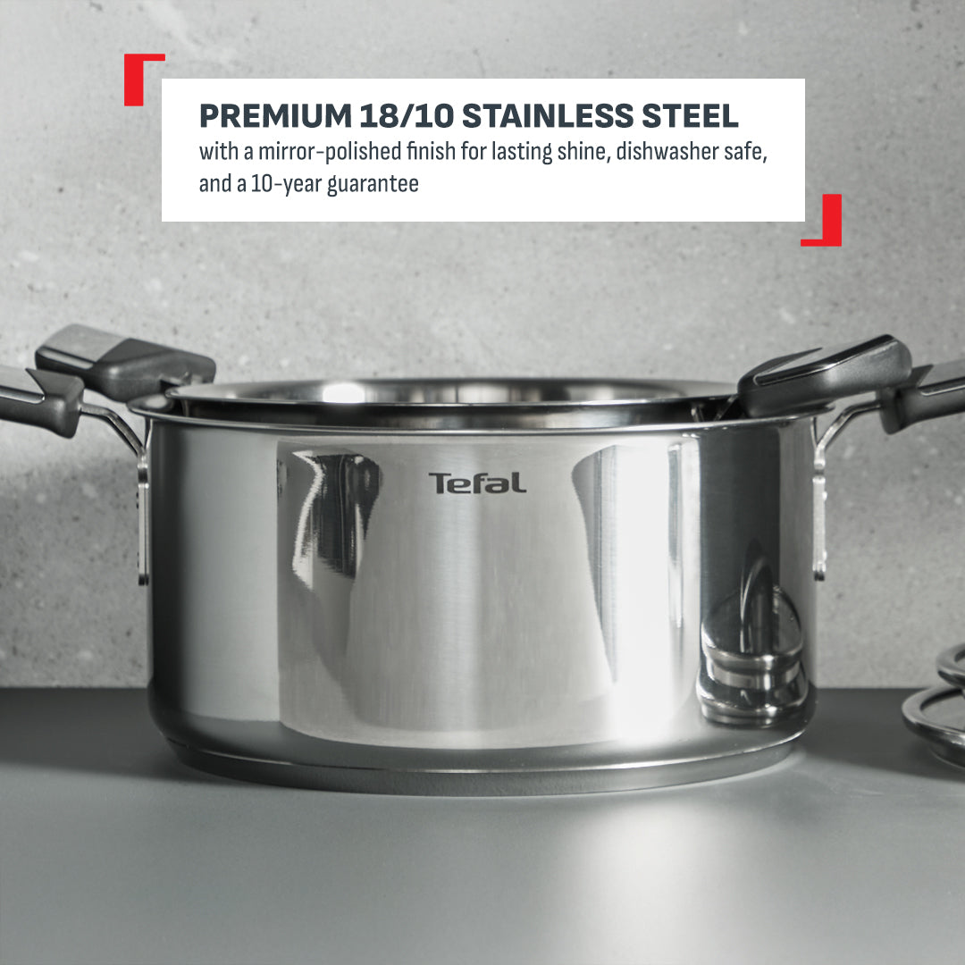Tefal Emotion Plus Stewpot 24cm w/Lid (Stainless Steel)