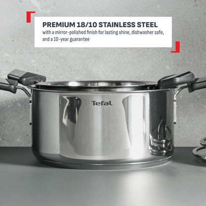Tefal Emotion Plus Stewpot 24cm w/Lid (Stainless Steel)