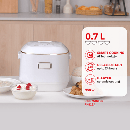 Tefal Mini Spherical Fuzzy Logic Rice Cooker 0.7L RK6011 (4 cups)