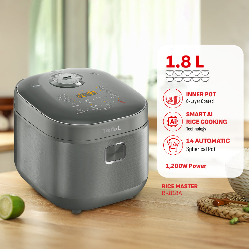 Tefal Rice Master IH Rice Cooker 1.8L RK818 (10 cups)