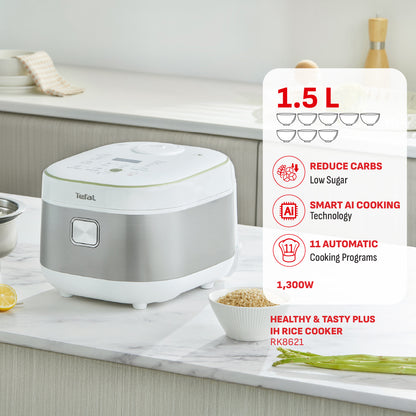 Tefal Healthy & Tasty Plus IH Rice Cooker 1.5L RK8621 (8 cups)