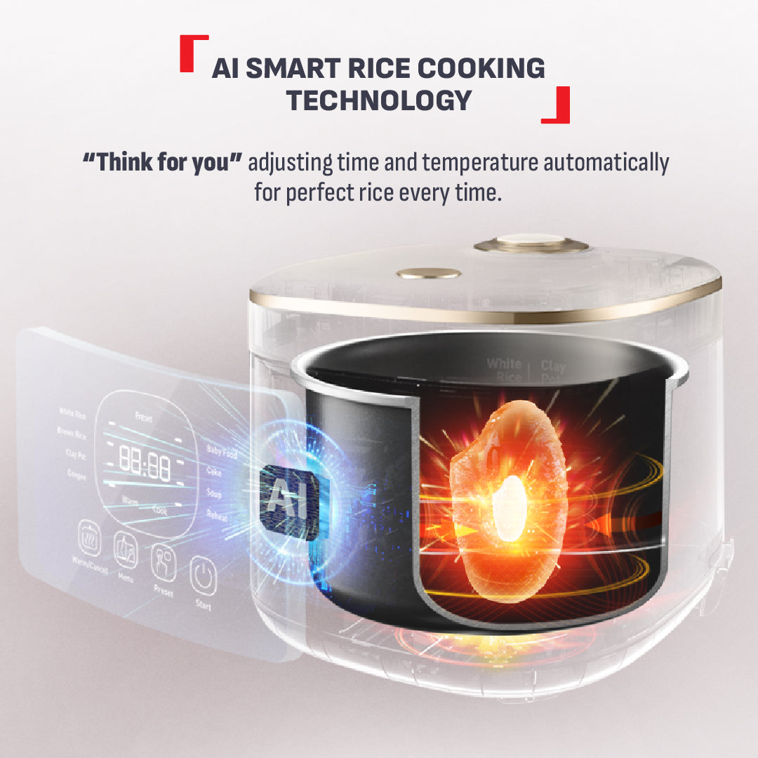 Tefal Mini Fuzzy Logic Rice Cooker RK5151 (4 cups)