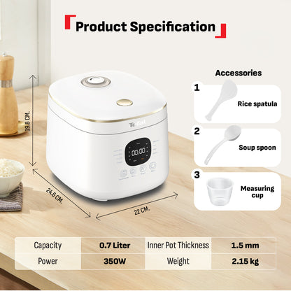 Tefal Mini Fuzzy Logic Rice Cooker RK5151 (4 cups)