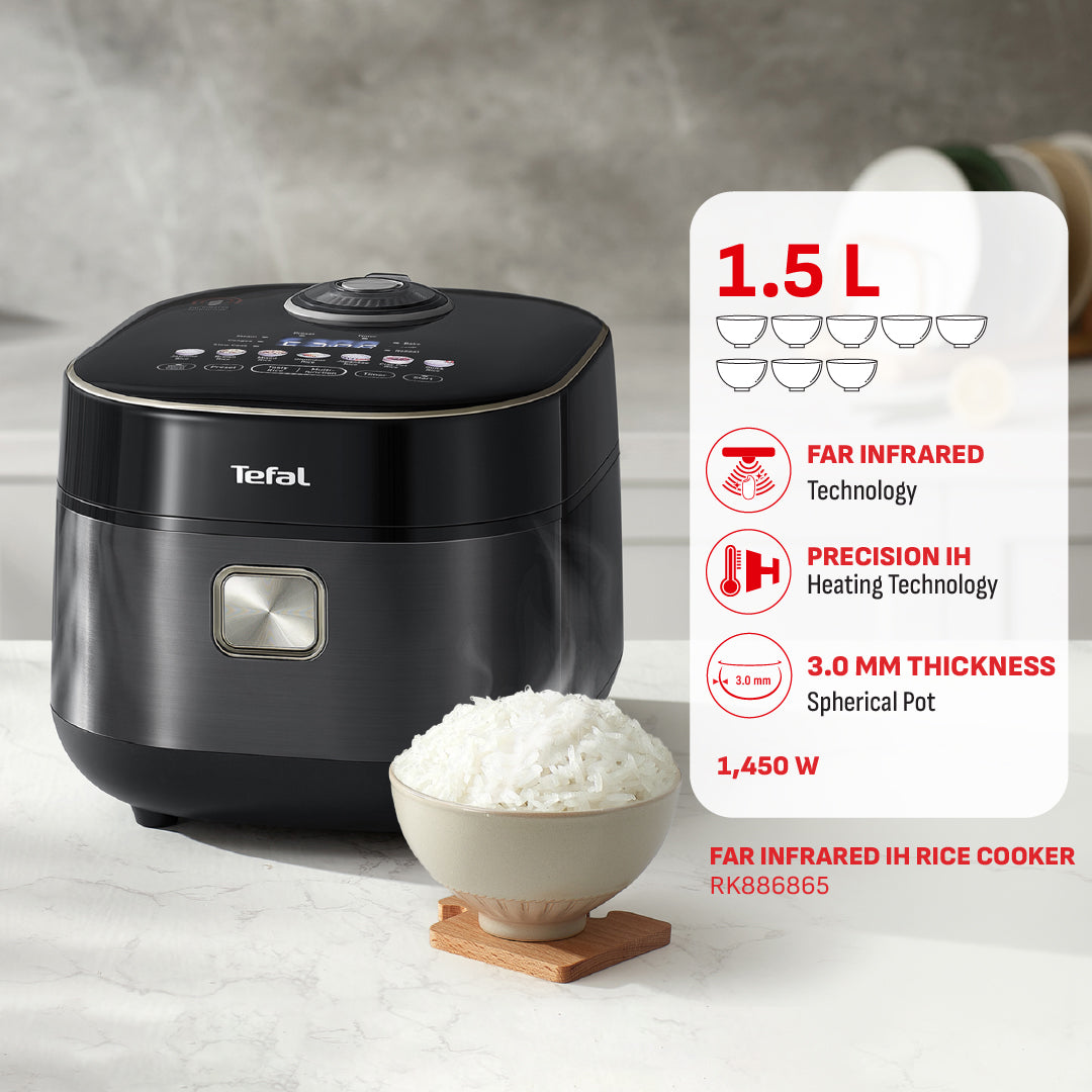 Tefal Far Infrared IH Rice Cooker 1.5L RK8868 (8 cups)