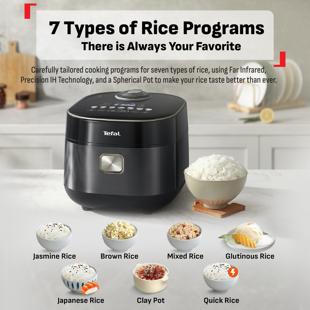 Tefal Far Infrared IH Rice Cooker 1.5L RK8868 (8 cups)