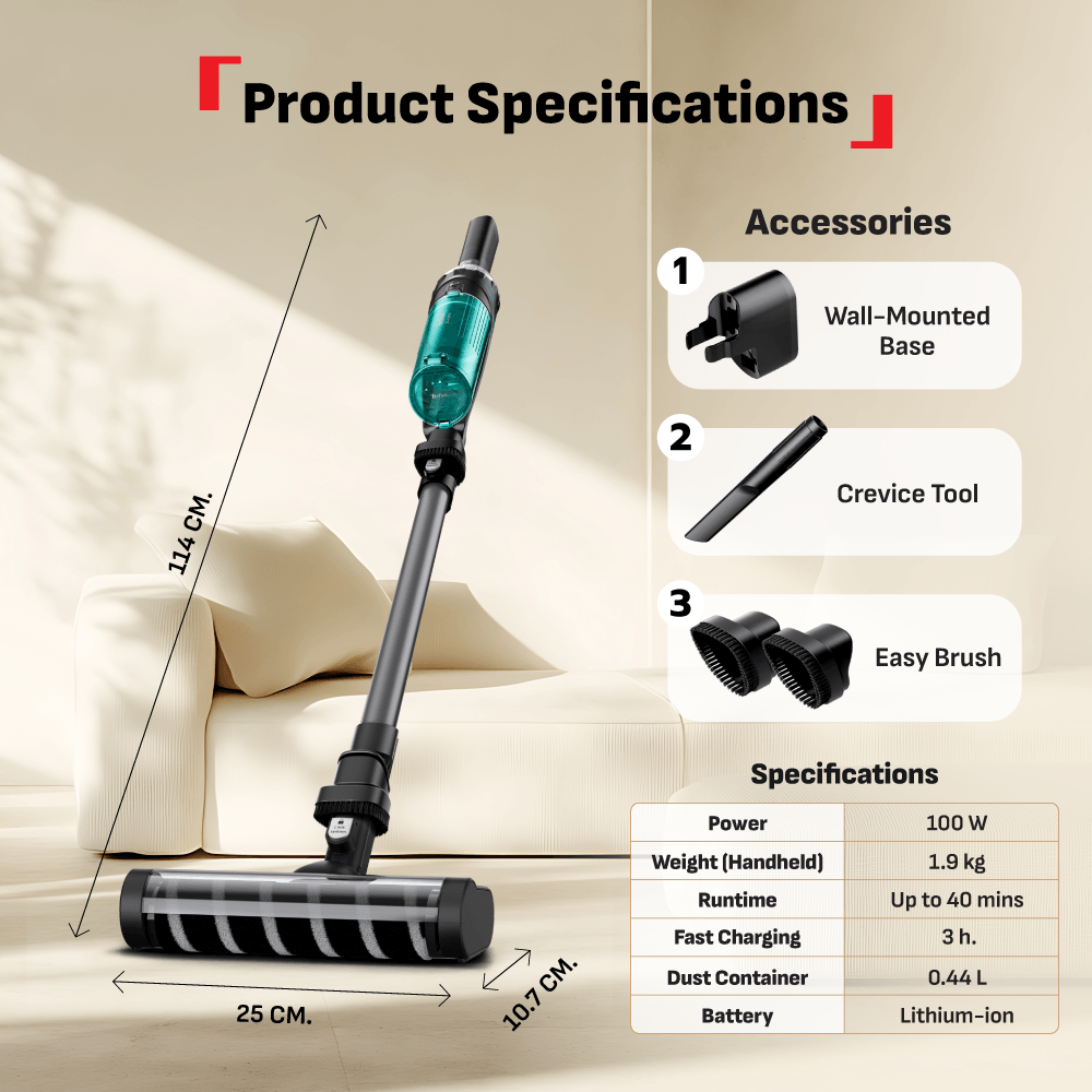 Tefal X-Nano Essential Cordless Vacuum TY1131