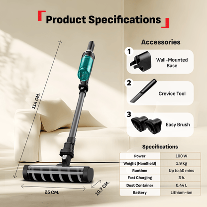 Tefal X-Nano Essential Cordless Vacuum TY1131