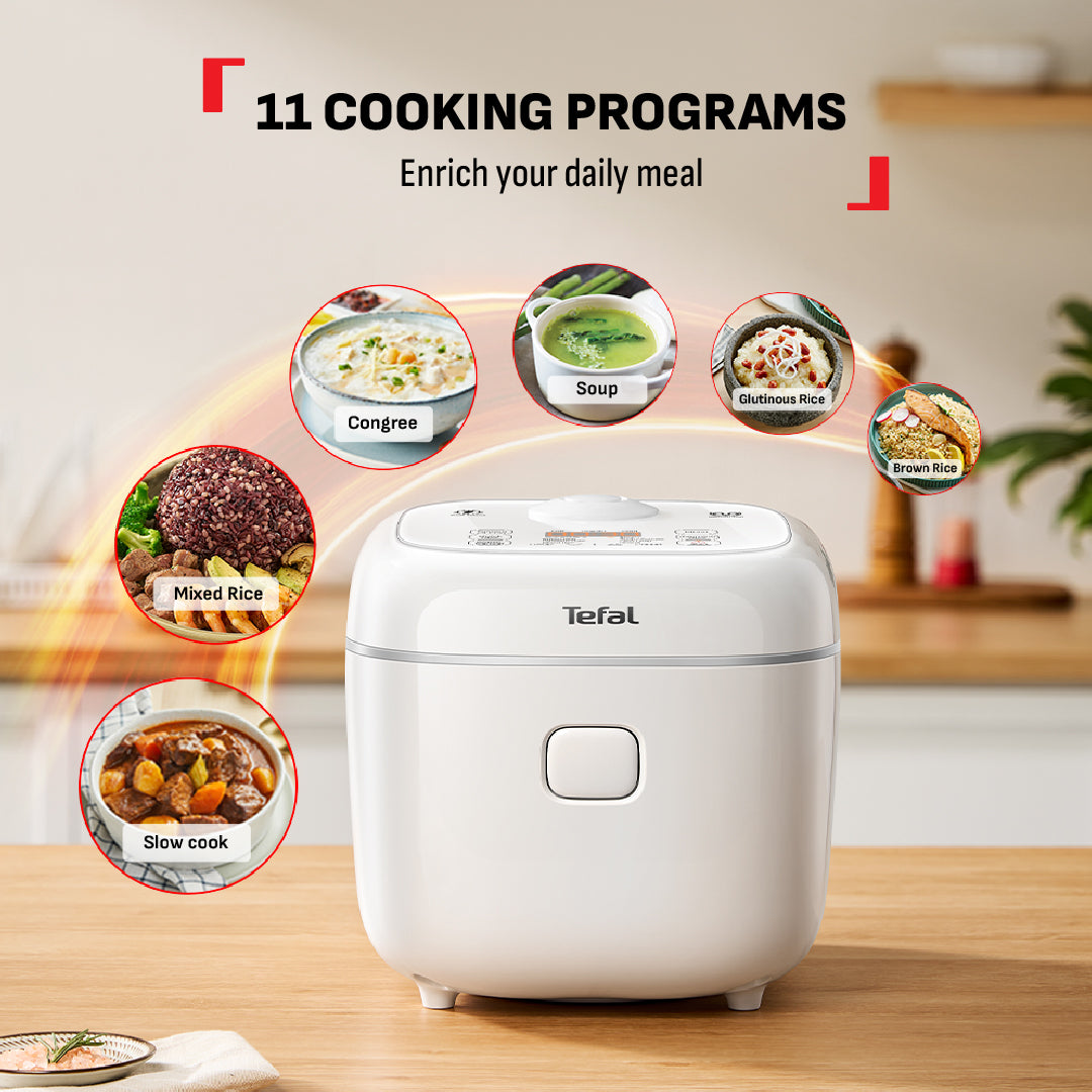 [Online Exclusive] Tefal Delirice Fuzzy Logic Rice Cooker 1.8L RK7711