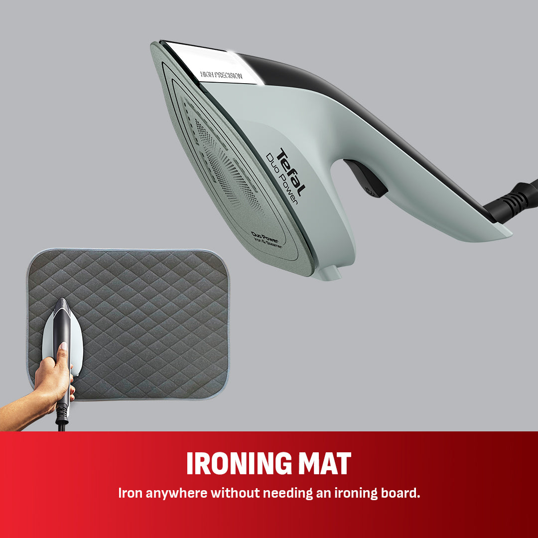 Duo Power, 2-in-1 Steam Iron and Clothes Steamer, Versatile and Efficient Garment Care