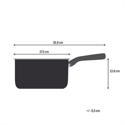 Tefal Emotion Plus Saucepan 18cm w/Lid (Stainless Steel)