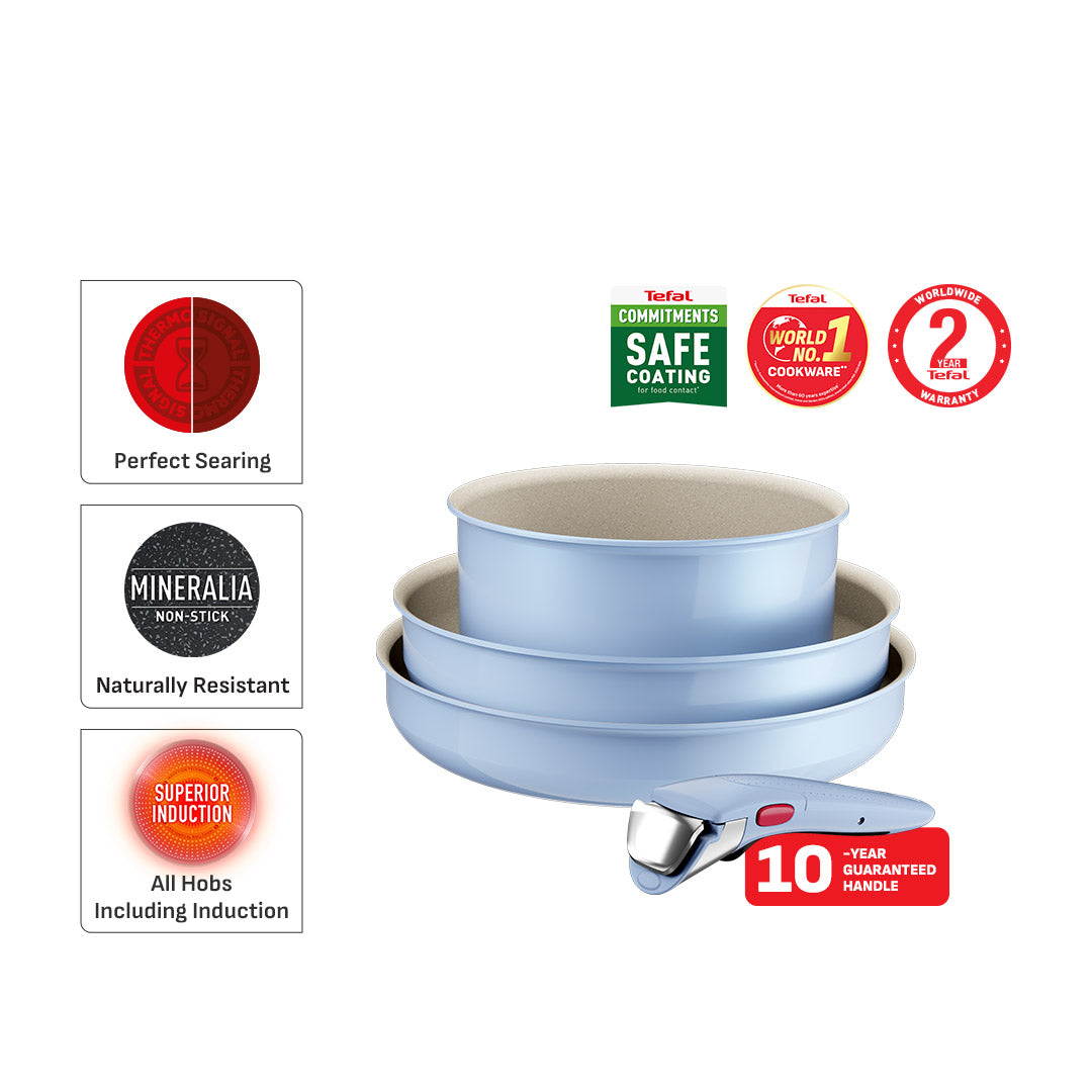 Tefal Ingenio Serenity 4pcs Set (Calm Blue)