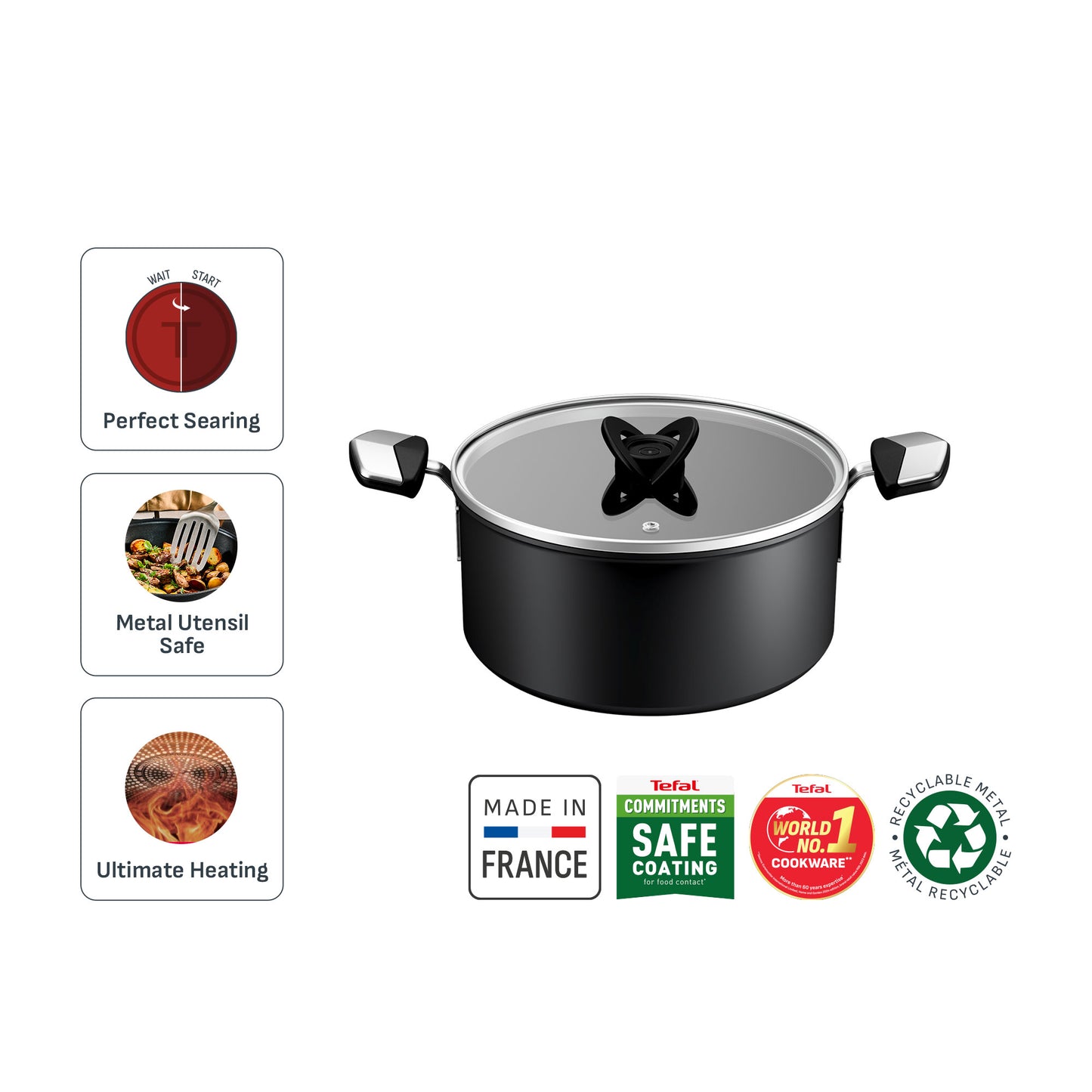 Tefal Excellence Fusion Stewpot 24cm w/Lid