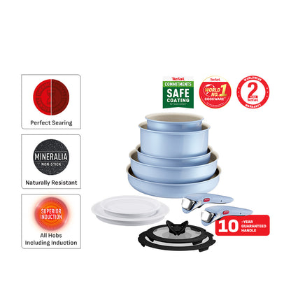 Tefal Ingenio Serenity 11pcs Set (Blue / Pink)