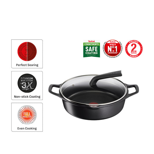 Tefal Robusto Shallow Pot 28cm