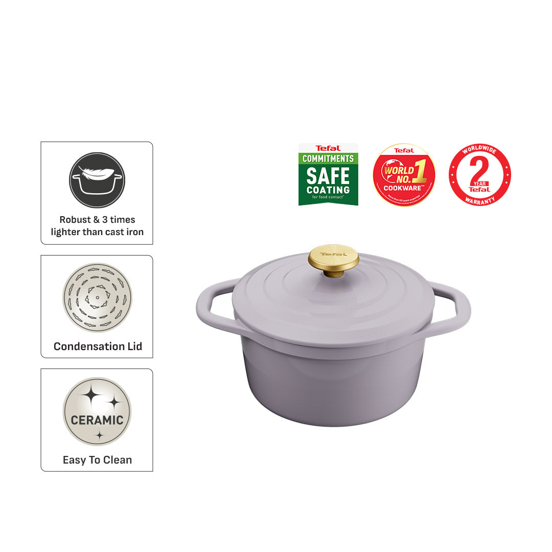 Tefal Air Stewpot 20cm W/Lid (Grey)