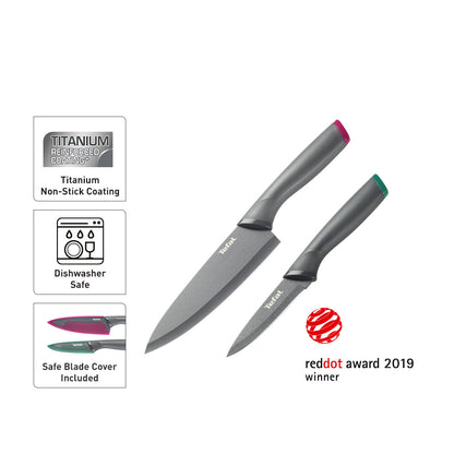 Tefal Fresh Kitchen 2 Pc (Chef 15cm + Santoku 12cm)
