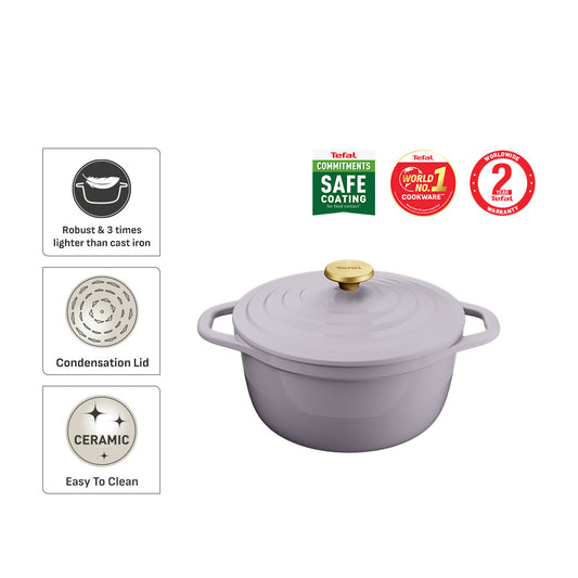 Tefal Air Stewpot 24cm W/Lid (Grey)