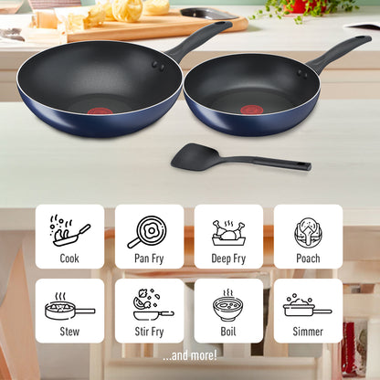 Tefal  Clear Cook 3-PC set (FP26+WP28+Small Spatula)