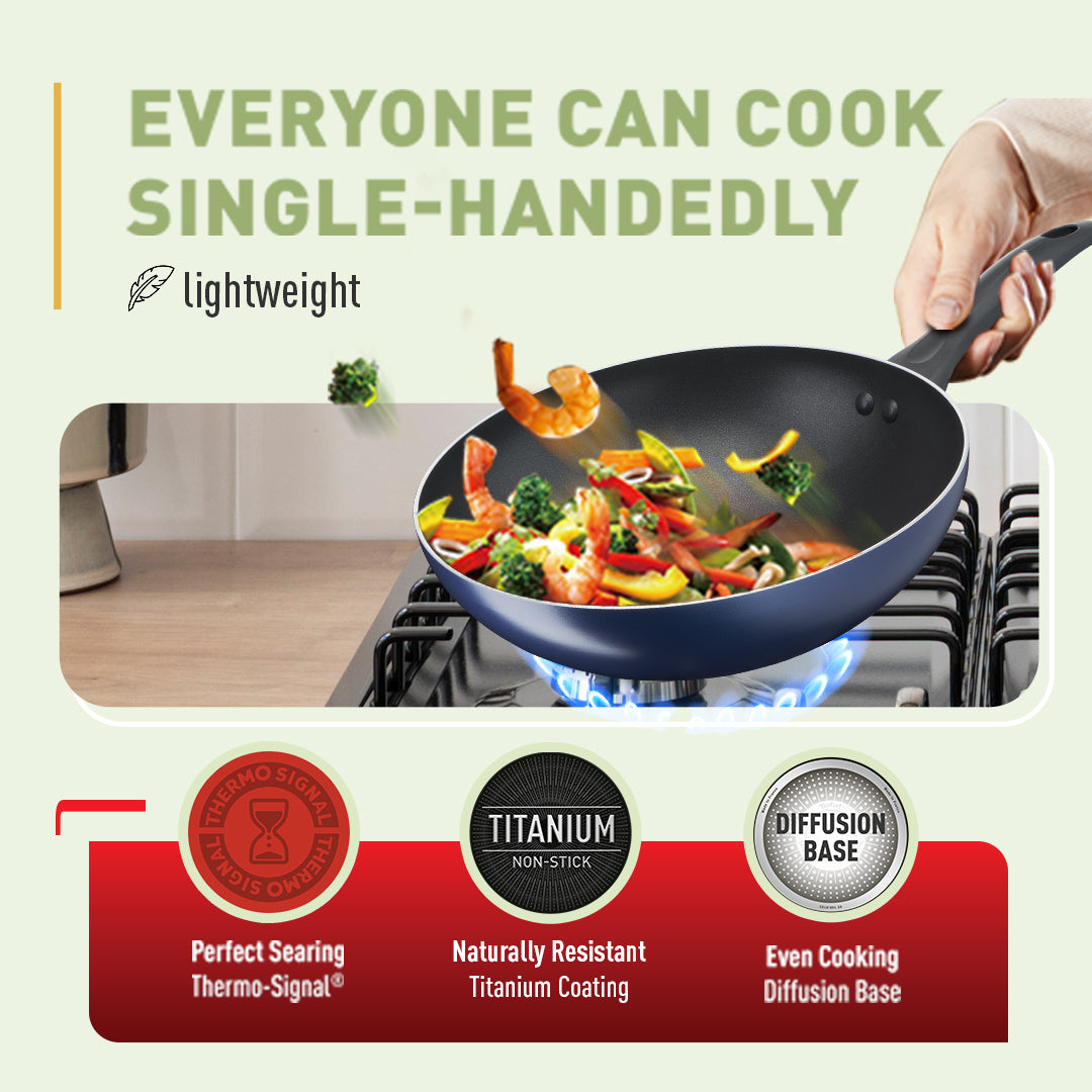 Tefal  Clear Cook 3-PC set (FP26+WP28+Small Spatula)