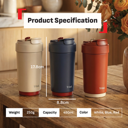 Tefal Coffee To Go Mug 450ml (Japan Edition)