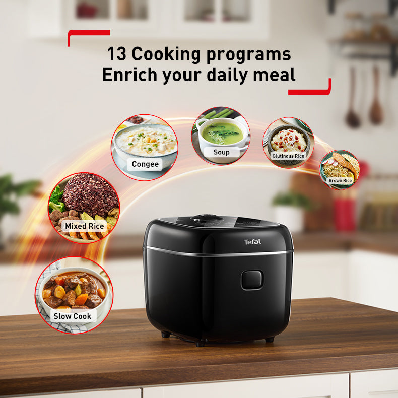 Tefal Delirice Max Fuzzy Logic Rice Cooker 1.8L RK7778