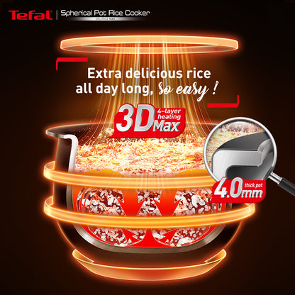 Tefal Delirice Max Fuzzy Logic Rice Cooker 1.8L RK7778