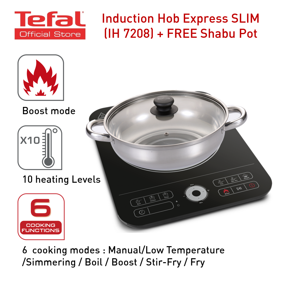 Tefal Express Induction Hob FREE Shabu Pot IH7208