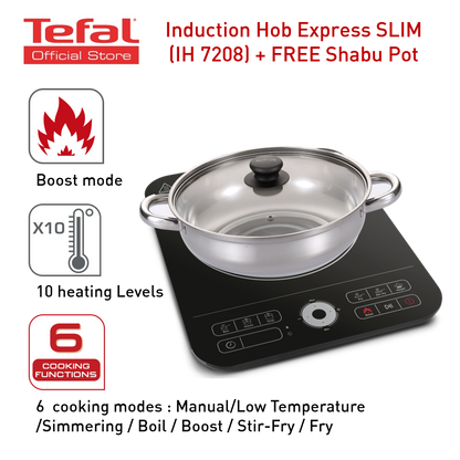 Tefal Express Induction Hob FREE Shabu Pot IH7208