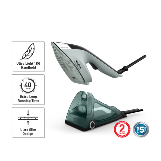 Duo Power, 2-in-1 Steam Iron and Clothes Steamer, Versatile and Efficient Garment Care