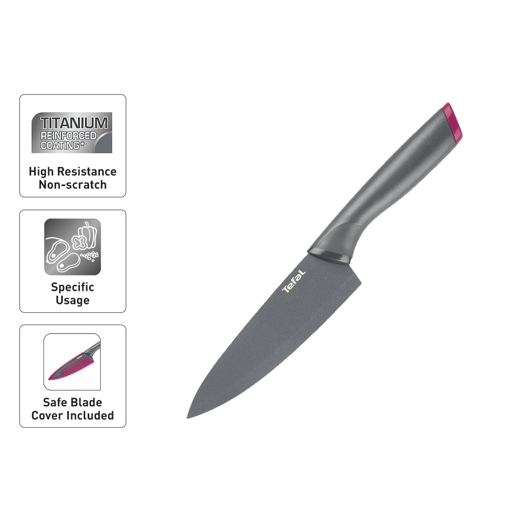 Tefal Fresh Kitchen Chef Knife+Cover 15cm