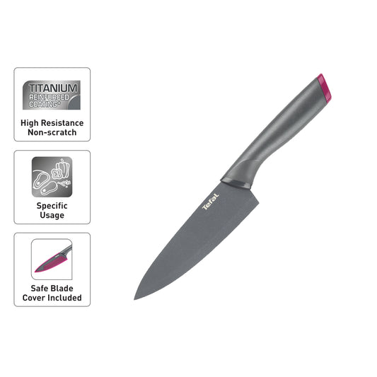 Tefal Fresh Kitchen Chef Knife+Cover 15cm