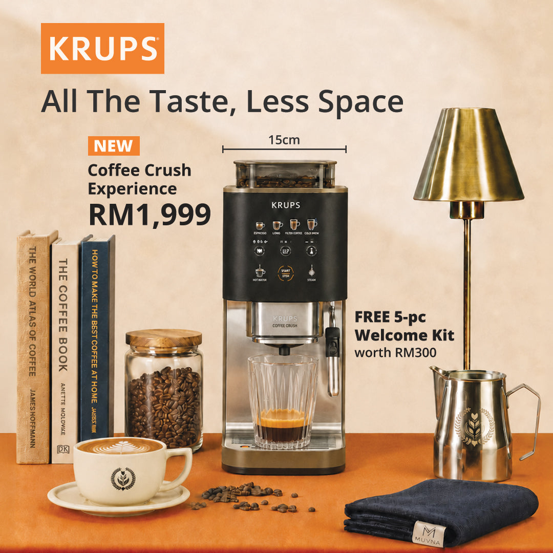 KRUPS Coffee Crush Experience + GWP 4 Pcs Sets + Coffee Bean