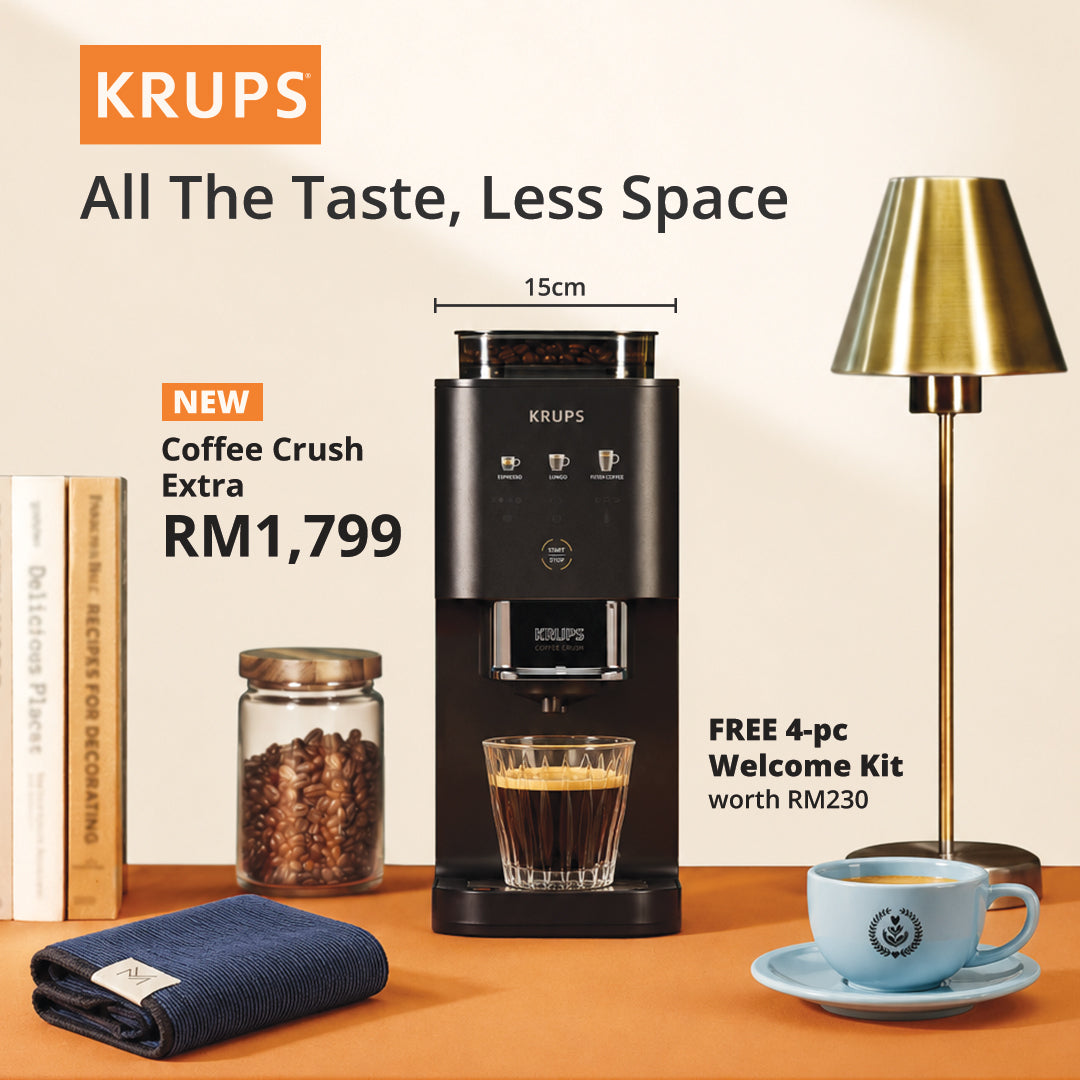 KRUPS Coffee Crush Extra + GWP 3 Pcs Sets + Coffee Bean