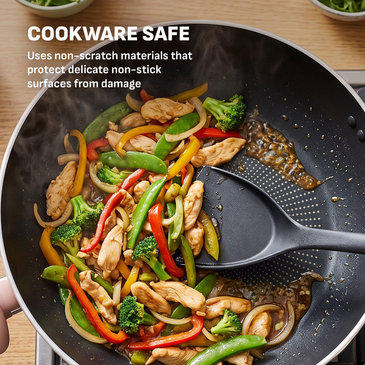 [NEW] Tefal Kitchenware 3pc Set - Ingenio Plus Ladle + Wok Spatula + Chef Knife 15cm