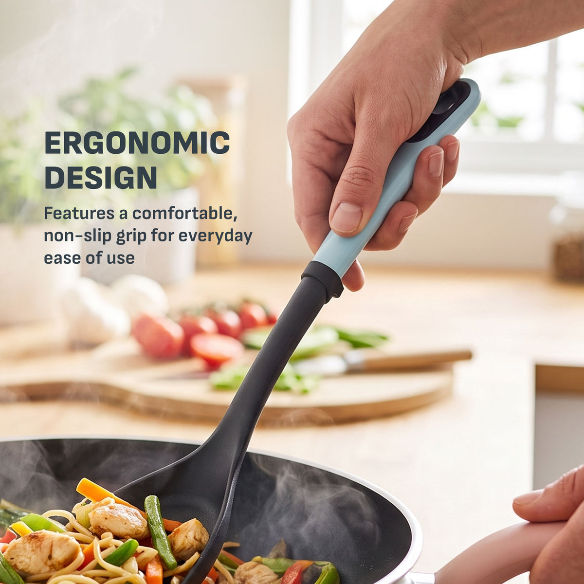 [NEW] Tefal Kitchenware 3pc Set - Ingenio Plus Ladle + Wok Spatula + Chef Knife 15cm