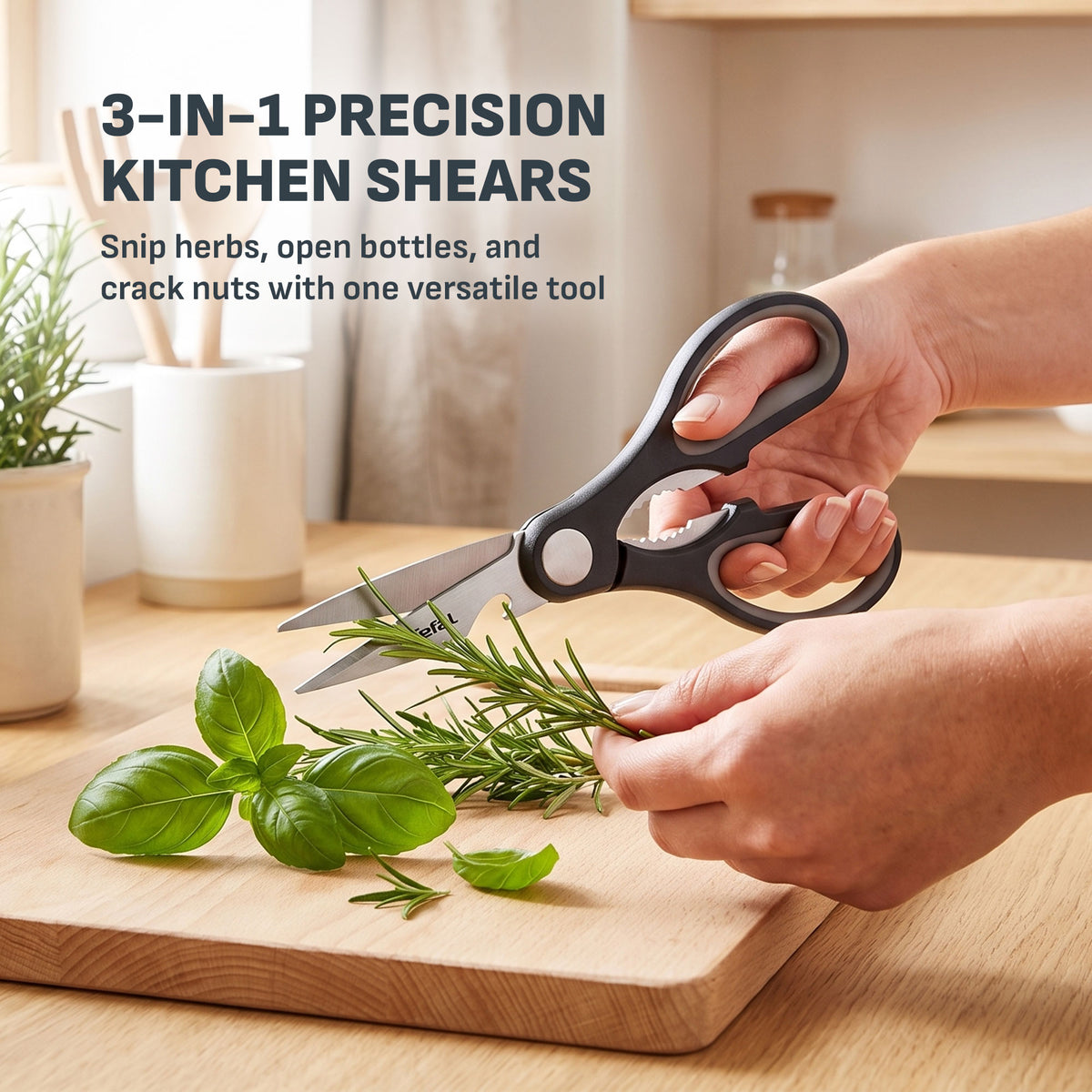 [NEW] Tefal Kitchenware 5pc Set - Ingenio Plus Y Peeler + Ladle + Wok Spatula + Kitchen Shears + Chef Knife 15cm