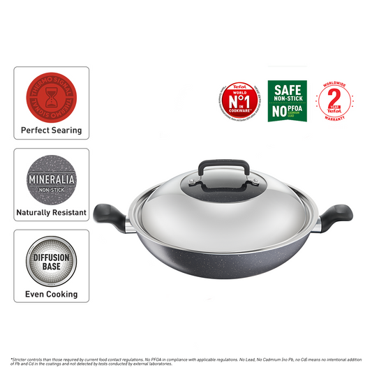 Tefal Cookware Natura Wok 34cm W/Lid