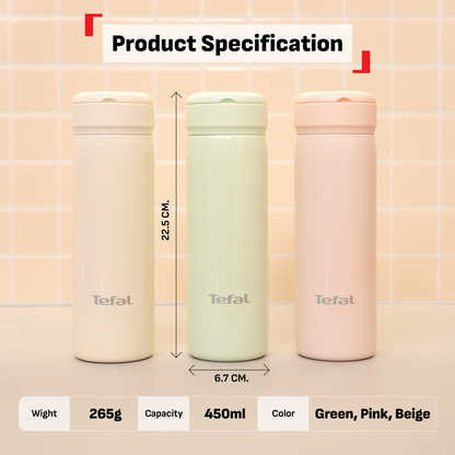 Tefal Mobility Hydration Bottle 450ml