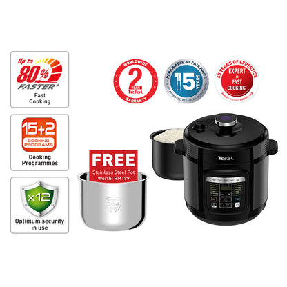 Tefal Home Chef Smart Multicooker + Inner Pot CY601D + XA622D